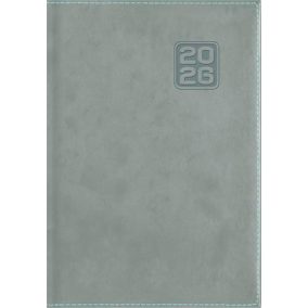  Naptár, tervező, B6, heti, DAYLINER "Square", szürkéskék
