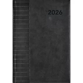   Naptár, tervező, A5, napi, DAYLINER, "Tucson", fekete