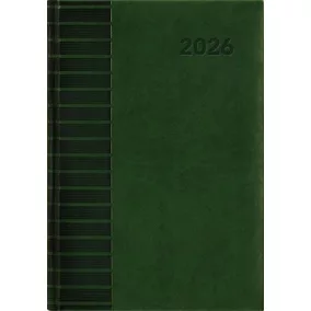   Naptár, tervező, A5, napi, DAYLINER, "Tucson", zöld