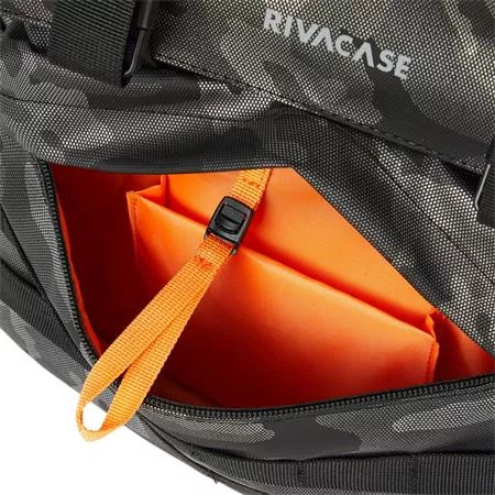 Notebook hátizsák, 15,6", rolltop, 15L, RIVACASE "7621 Sherwood", szürke-terepminta