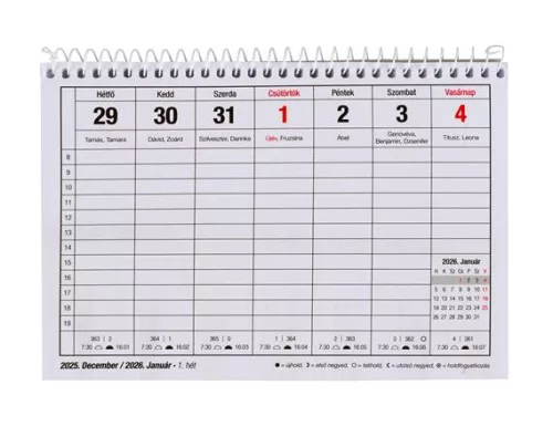 Naptár, asztali, 23TA, VICTORIA OFFICE (2026 évi)