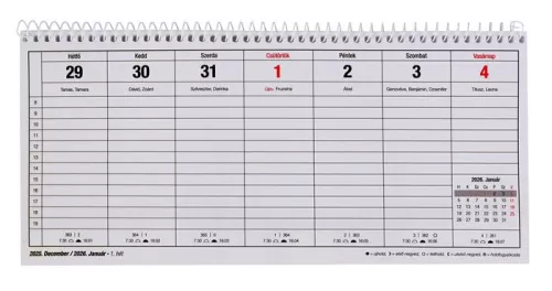 Naptár, asztali, 24TA, VICTORIA OFFICE (2026 évi)