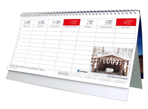 Naptár, asztali, álló, VICTORIA OFFICE "Magyarország Csodái" (2026 évi)
