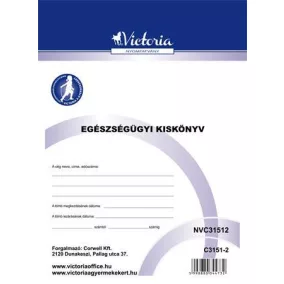   Nyomtatvány, egészségügyi kiskönyv, A6, VICTORIA PAPER "C.3151-2"