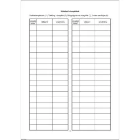   Nyomtatvány, egészségügyi kiskönyv, A6, VICTORIA PAPER "C.3151-2"