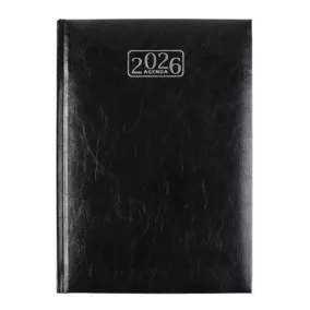   Naptár, tervező, A5, napi, VICTORIA OFFICE "Chrono", fekete (2027 évi)