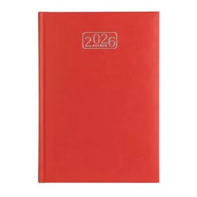   Naptár, tervező, A5, napi, VICTORIA OFFICE "Chrono", piros (2027 évi)