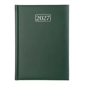   Naptár, tervező, A5, napi, VICTORIA OFFICE "Chrono", zöld (2027 évi)