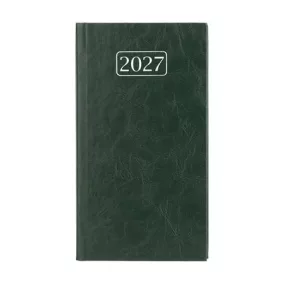   Zsebnaptár, álló elrendezésű, VICTORIA OFFICE "Chrono", zöld (2027 évi)