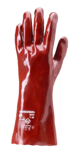 MÁRTOTT PVC KESZTYŰ, BORDÓ, S/L/O, 36CM_BLISZT_8