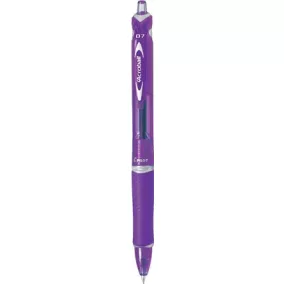   Golyóstoll, 0,25 mm, nyomógombos, PILOT "Acroball", lila