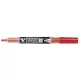 Táblamarker, 1,3 mm, EF, kúpos, PILOT "V-Board Master S", piros
