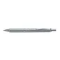   Zseléstoll, 0,35 mm, nyomógombos, ezüst tolltest, PENTEL "EnerGel BL-407" fekete, ajándék kék tollbetéttel