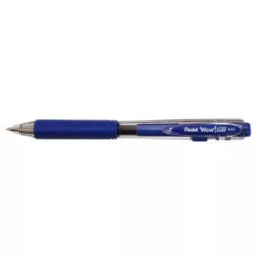   Zseléstoll, 0,35 mm, nyomógombos, PENTEL "WoW!GEL", kék