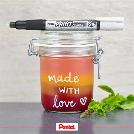 Lakkmarker, 2 mm, kúpos, PENTEL "MMP20", zöld