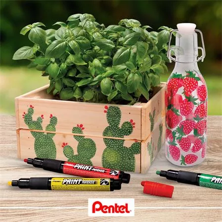 Lakkmarker, 2 mm, kúpos, PENTEL "MMP20", zöld