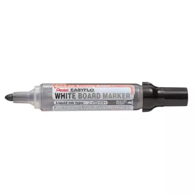   Táblamarker, 6 mm, kúpos hegy, PENTEL "Easyflo", fekete