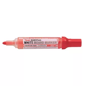   Táblamarker, 6 mm, kúpos hegy, PENTEL "Easyflo", piros