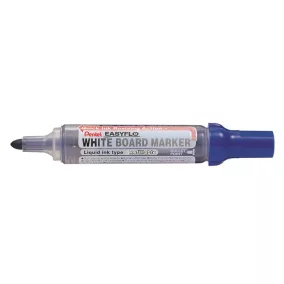   Táblamarker, 6 mm,  kúpos hegy, PENTEL "Easyflo", kék