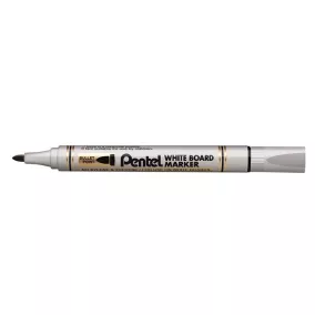 Táblamarker, 2 mm, kúpos hegy, PENTEL, fekete