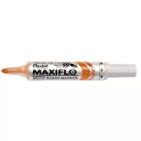   Táblamarker, 2,5 mm, kúpos, PENTEL "Maxiflo MWL5M", narancs