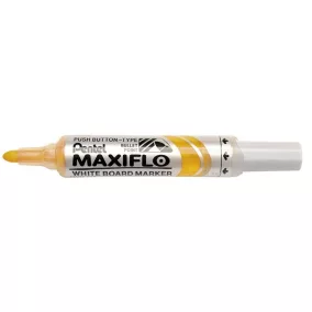   Táblamarker, 2,5 mm, kúpos, PENTEL "Maxiflo MWL5M", sárga