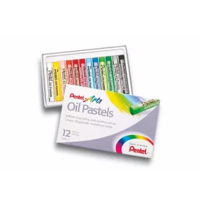   Olajpasztell kréta, PENTEL, "Arts", 12 különböző szín