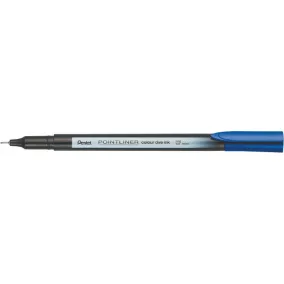 Tűfilc, 0,4 mm, PENTEL "Pointliner", sötétkék