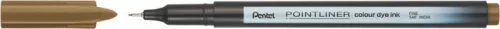 Tűfilc, 0,4 mm, PENTEL "Pointliner", barna