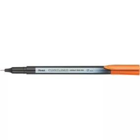   Tűfilc, 0,4 mm, PENTEL "Pointliner", narancssárga