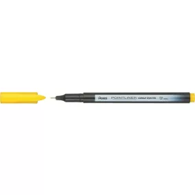 Tűfilc, 0,4 mm, PENTEL "Pointliner", citromsárga