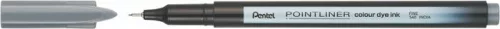 Tűfilc, 0,4 mm, PENTEL "Pointliner", szürke