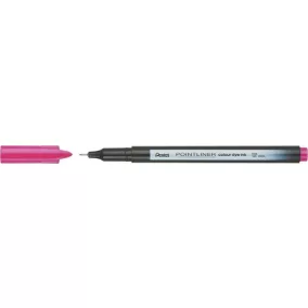 Tűfilc, 0,4 mm, PENTEL "Pointliner", rózsaszín