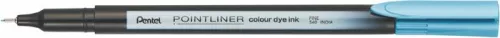 Tűfilc, 0,4 mm, PENTEL "Pointliner", tengerkék