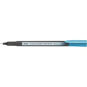 Tűfilc, 0,4 mm, PENTEL "Pointliner", türkizkék