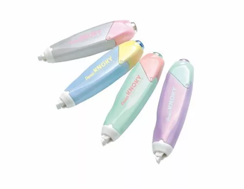 Hibajavító roller, 5 mm x 6 m, utántölthető, PENTEL "Knoky", kék-sárga