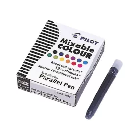   Töltőtoll patron, PILOT "Parallel Pen", 12 különböző szín