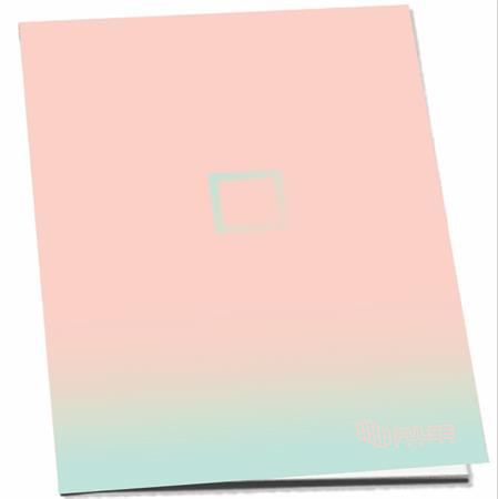 Füzet, tűzött, A4, kockás, 52 lap, PULSE "Pastel Colours"