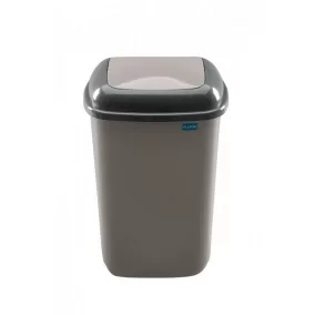 Plafor Quatro rugós  billenőfedeles szemetes 28L Mocca