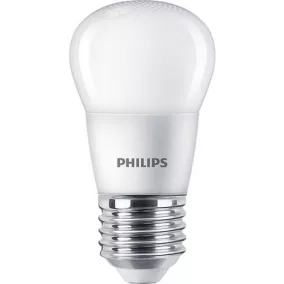   LED izzó, E27, kisgömb, P45, 5W, 470lm, 2700K, PHILIPS "CorePro"