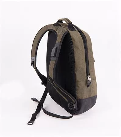 Hátizsák, notebook tartóval, PULSE "Bicolor Olive", zöld