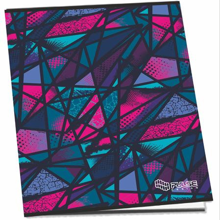 Füzet, tűzött, A4, kockás, 52 lap, PULSE "Girls"