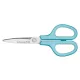 Olló, általános, 17,5 cm, PLUS "Fitcut Curve", világoskék