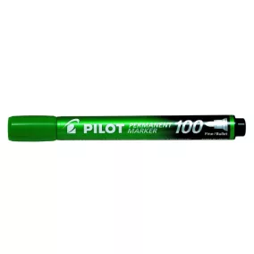   Alkoholos marker, 1 mm, kúpos, PILOT "Permanent Marker 100", zöld
