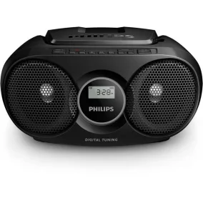 Rádió, CD-lejátszóval, PHILIPS "AZ215", fekete