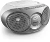 Rádió, CD-lejátszóval, PHILIPS "AZ215", ezüst