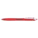 Golyóstoll, 0,22 mm, nyomógombos, PILOT "Rexgrip", piros