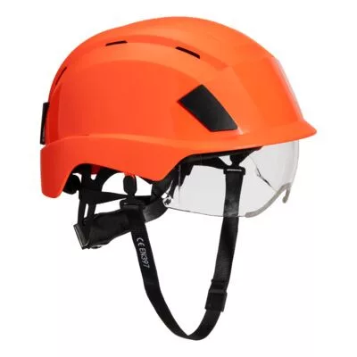 Integrált napellenzős sisak