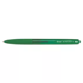   Golyóstoll, 0,22 mm, nyomógombos, PILOT "Super Grip G", zöld