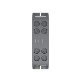   Elosztósor, 8 csatlakozóaljzat, túlfeszültség-védelemmel, 2 m kábel, PHILIPS, sötétszürke